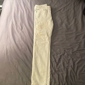 Mens Express Slim White Jeans